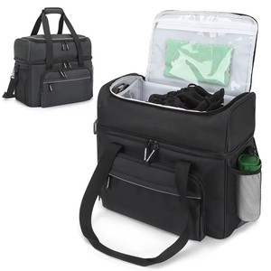 <span class=keywords><strong>Sac</strong></span> <span class=keywords><strong>de</strong></span> transport personnalisé <span class=keywords><strong>de</strong></span> haute qualité pour jeu <span class=keywords><strong>de</strong></span> <span class=keywords><strong>bowling</strong></span> à deux boules avec support rembourré en PVC durable et poches <span class=keywords><strong>de</strong></span> rangement supplémentaires pour équipement - Product Image 4