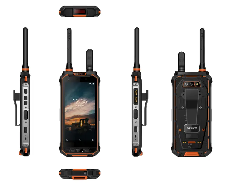 Android 8.1 Military Army Use Rugged Mobile Phone B31 LTE DMR PPT+POC Double Walkie Talkie Smartphone