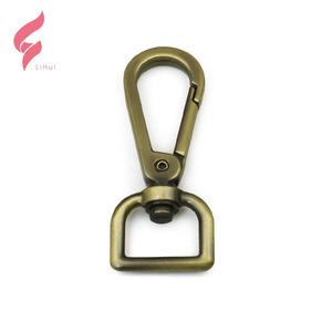 אבזם מתכת מסגסוגת אבץ של ליהוי, קרבינר לרצועת כלבים עם וו סנאפ מסתובב, וו סנאפ מתכת 10 מ\\\"מ לתיק יד - Product Image 5