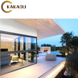 KAKADU Customized Electric Aluminum Louver Exterior <b>Window</b> with Insect <b>Screen</b> Motorized Vertical Opening Soundproof - Product Image 3