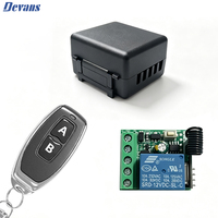 Sakelar Kontrol Jarak Jauh Nirkabel 433Mhz RF DC 12V 10A 1CH Modul Penerima Relay Set 1527 Kode Pembelajaran Pemancar Remote Umum