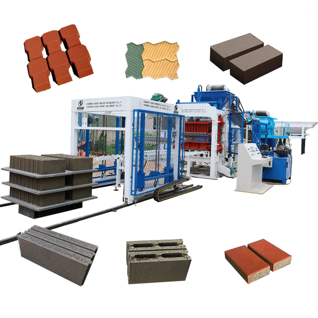 QT4-15 Concrete Blocks Interlocking Making Machine Paving Brick Making Machine Construction Brick Making Machinery