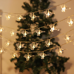 Guirlandes lumineuses étoiles blanc chaud, lumières féériques pour chambre à coucher, décoration murale, mariage, fête, décoration intérieure - Product Image 6
