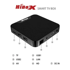 Android 10.0 TV-Box 6K Youtube Sprach assistent 3D 4K 1080P Video-TV-Empfänger Wifi 2.4G 5.8G TV-Box para revenda