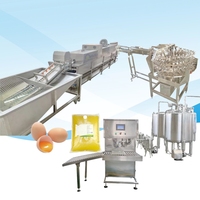 5000 Ligne de production d'oeufs liquides pasteurisés Machine à emballer de remplissage de traitement de liquides d'oeufs entiers