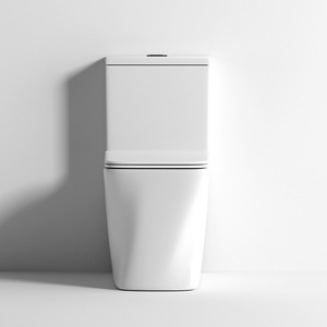 Vente en gros transfrontalière de toilettes monobloc en céramique à chasse directe, style minimaliste moderne, avec <span class=keywords><strong>bouton</strong></span> de chasse intégré au dessus - Product Image 2
