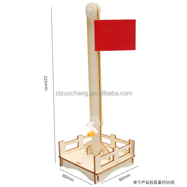 plateforme élévatrice de drapeau rouge