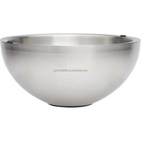 Bol à glace congelé Bol de service en acier inoxydable Plat à tremper isolé Plateau pour garder la salsa, le guacamole, les condiments, les sauces et la salade