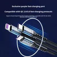 Câble de charge rapide 3 en 1, chargeur universel multi-ports, gaine en nylon tressé pour connecteurs Type C Micro USB, charge rapide