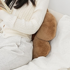 Coussin en peluche Capybara fleur, design animal en peluche, coussin universel toutes saisons, support lombaire pour voiture, décoration intérieure - Product Image 5