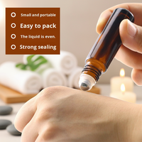 Botol Rollerball Kaca Coklat Kosong 10ml Custom Grosir dari Pabrik Chenlan untuk Parfum, Krim Mata, dan Isi Ulang Minyak Esensial