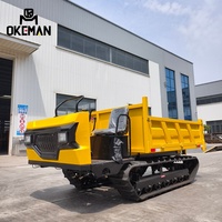 OKEMAN Mini 3-Tonnen-Diesel-Raupendumper mit Motor, Getriebe und Pumpe – Hocheffizient für die Logistik in der Landwirtschaft