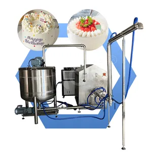 HNOC mesin pembuat kue sifon, mesin pembuat krim kocok Marshmallow terus aerasi