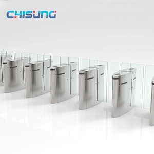 Stainless Steel Flap Barrier Gate In Access Control System For Office Building - Product Image 4