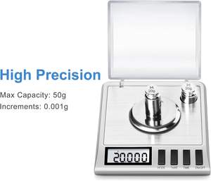 50g 0.001g Display Lcd portatile Mini bilance digitali gioielli medicinali digitale bilancia peso milligrammo - Product Image 3