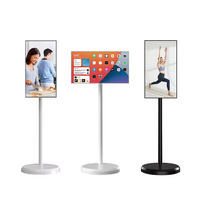 Boden stehender tragbarer Smart-Home-Fernseher mit Rädern Digital Signage Movable Free Play Tablet PC