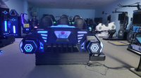 Simulateur de mouvement de vaisseau spatial VR 6 places Colorful Park, machine de jeu d'arcade dynamique de réalité virtuelle pour parcs VR et centres de jeux