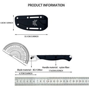 Cuchillo de caza de hoja fija BM 15700 Flyway 8Cr13Mov con mango de fibra de nailon y funda. Herramientas Tácticas de Supervivencia para Campismo al Aire Libre - Product Image 6