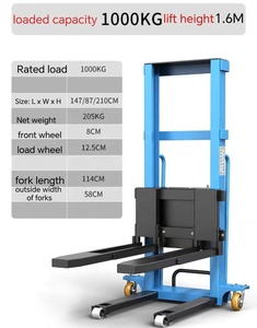 Tambolift 1200 Model 1T Kapasitas 1.6M Tinggi Angkat Operasi Manual Stacker Elektrik Terpasang di Truk Garansi 1 Tahun Hebei - Product Image 3