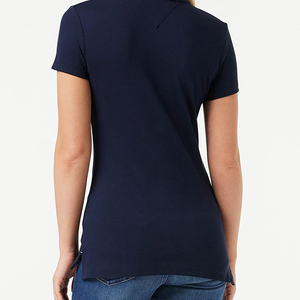 Slim Fit Breathable Dry Fit <b>Women's</b> <b>Polo</b> <b>Shirts</b> Custom Logo Printed Wholesale New Arrival - Product Image 3