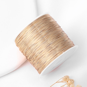 <span class=keywords><strong>Filo</strong></span> per Perline in Rame Placcato Oro 18K, Bobina da 100m, Argento e Oro Rosa, per Accessori per Capelli Fai-da-Te, Creazione di Gioielli, Vendita all'Ingrosso - Product Image 5