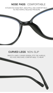 Monturas de <span class=keywords><strong>gafas</strong></span> ópticas ojo de gato para <span class=keywords><strong>mujer</strong></span>, <span class=keywords><strong>gafas</strong></span> de Material TR90 para <span class=keywords><strong>mujer</strong></span> - Product Image 3