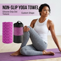Umweltfreundliches Ultrafeines Faser-Antirutsch-Griff-Yoga-Fitness-Handtuch mit Tragbarer Verpackung