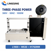 Machine à cerclage PP entièrement automatique G004, à table basse, pour emballage de cartons, équipement de cerclage rapide 15-70 kg