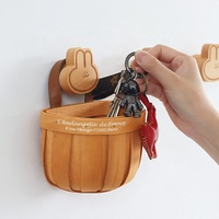 PUSELIFE Logo personnalisé décor à la maison en bois hêtre Animal manteau crochets muraux en bois vêtements tenture murale crochet en bois