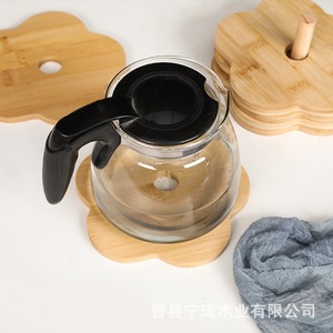 Bamboo heat-insulating <b>mat</b>, placemat, Chinese placemat, bowl <b>mat</b>, <b>plate</b> <b>mat</b>, bamboo and solid wood <b>mat</b>, heat-resistant and - Product Image 1