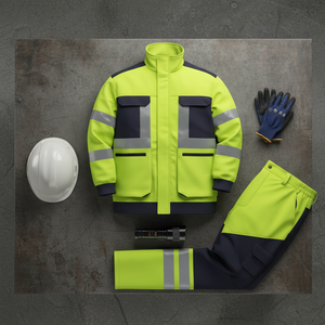 Set <span class=keywords><strong>di</strong></span> Abbigliamento da <span class=keywords><strong>Lavoro</strong></span> Personalizzato in Velluto Poliestere Fluorescente ad Alta Visibilità, Caldo e Impermeabile per Inverno, Edilizia e Officina - Product Image 1