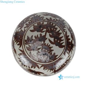 Оптовая продажа: Новая коричнево-белая банка-имбирница с узором бабу для декора дома и гостиной (RZSX07-L-<span class=keywords><strong>M</strong></span>) - Product Image 4