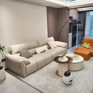 Thêm thiết kế nhà máy trực tiếp đồ nội thất nhà giải trí giá rẻ phòng khách <span class=keywords><strong>sofa</strong></span> da cắt - Product Image 2