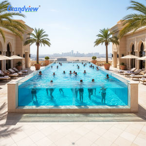 Op maat gemaakte transparante/lichtdoorlatende milieuvriendelijke acryl zwembad met 30 jaar garantie - Product Image 2