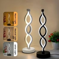 Lampe de table LED réglable DC Iron Seaweed pour salle de lecture - Veilleuse moderne et simple