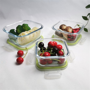 Precio más <span class=keywords><strong>barato</strong></span> Mini bebé comida hermético recipiente de vidrio para uso con Bpa gratis de bloqueo de la tapa - Product Image 1