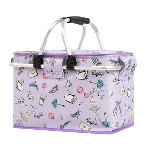 Custom Size Foldable Canvas <b>Picnic</b> <b>Basket</b> With Handle for Storage - Product Image 2