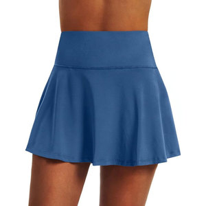 New Design High-Waisted Women's Tennis Golf Skirt Pleated Athletic Workout Dress Pockets Custom Shorts Adults' Running Exercise