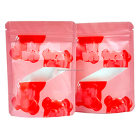 Bolsas Mylar de 3.5g, 7g y 1oz, Impresión Digital, a Prueba de Olores, a Prueba de Niños, Ecológicas, Bolsa Vertical con Ventana de 5x8 para Gomitas