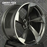 GRAYFOX Jantes forgées concaves personnalisées gris canon 18 19 20 21 22 pouces 5x120 5x112 5x114.3 pour AUDI A4 B6 B7 B8 B9 S4 A6 C6 C7 A8 D3