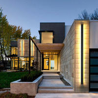 Applique murale moderne extrêmement simple, longue, réglable, spot lumineux led, 4 degrés, pour cour de villa, imperméable, solaire
