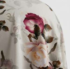 Tela de sarga estampada dispersa al por mayor a precio de fábrica, 100% poliéster, microfibra de algodón, juegos de cama, tela de piel de melocotón - Product Image 4