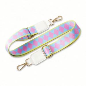 Wholesale Adjustable Widening <b>Backpack</b> Ribbon Accessories Color Stripe Long Handbag Shoulder Strap - Product Image 4