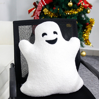 Housse de coussin carrée en tricot doux et moelleux de 45x60 cm pour la décoration de la maison en période des fêtes