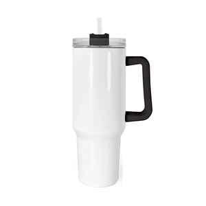 Vaso Térmico de 40 oz Libre de BPA para Viajes al Aire Libre, Sublimable, para Café, Cerveza, Leche, Agua, con Pajita y Asa - Product Image 1