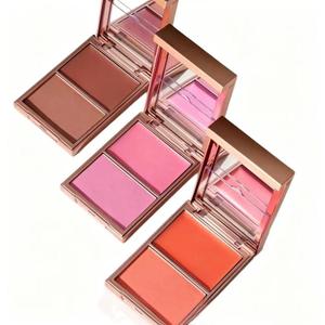 Paleta de Rubor de Dos Tonos, Doble Tono para Contorno, para Mejillas Rosadas Naturales, para Viaje, Uso Diario, Glamour, Cruelty Free, Venta al por Mayor de Fábrica - Product Image 2