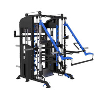 Equipo de Gimnasio Comercial Todo en Uno: Máquina Smith, Entrenador Funcional, Power Rack y Cable Crossover
