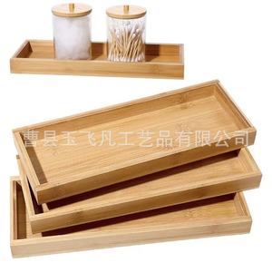 Bamboo Rectangular <b>Tray</b> 29cm Wooden <b>Storage</b> Serving <b>Tray</b> For Home Kitchen Dining Use - Product Image 3