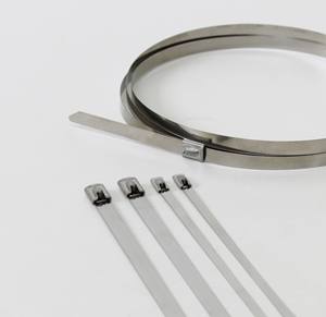 Serre-câbles métalliques en acier inoxydable pour isolation d'échappement, avec revêtement, à verrouillage, multifonctionnels - Product Image 2