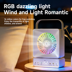 Mini Portable Desktop &amp; Home AC with 7-Color LED Lights <strong>Cooling</strong> <strong>Mist</strong> <strong>Spray</strong> &amp; Music Fan 5 Wind Speed Options - Product Image 6